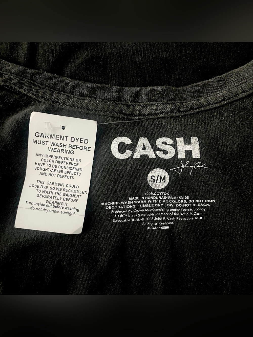 Johnny Cash Man in Black Graphic T-Shirt Western Streetwear Festival - Picture 4 of 6